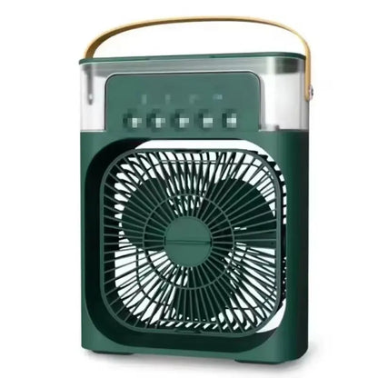 Portable Fan Air Conditioners USB Electric Fan Air Cooler LED Night Light Water Mist Fun 3 in 1 Air Humidifier for Home