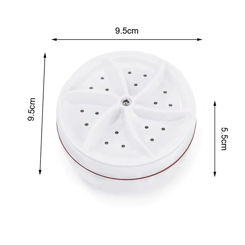 TurboClean™ Mini Washer: USB-Powered Ultrasonic Laundry Solution for Home & Travel