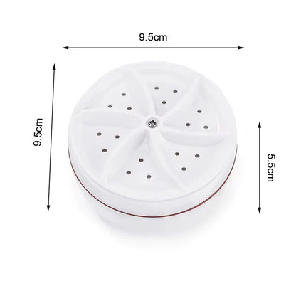TurboClean™ Mini Washer: USB-Powered Ultrasonic Laundry Solution for Home & Travel