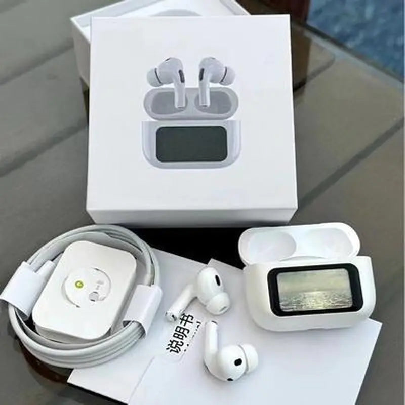 LED Display Noise-Canceling Bluetooth Earbuds