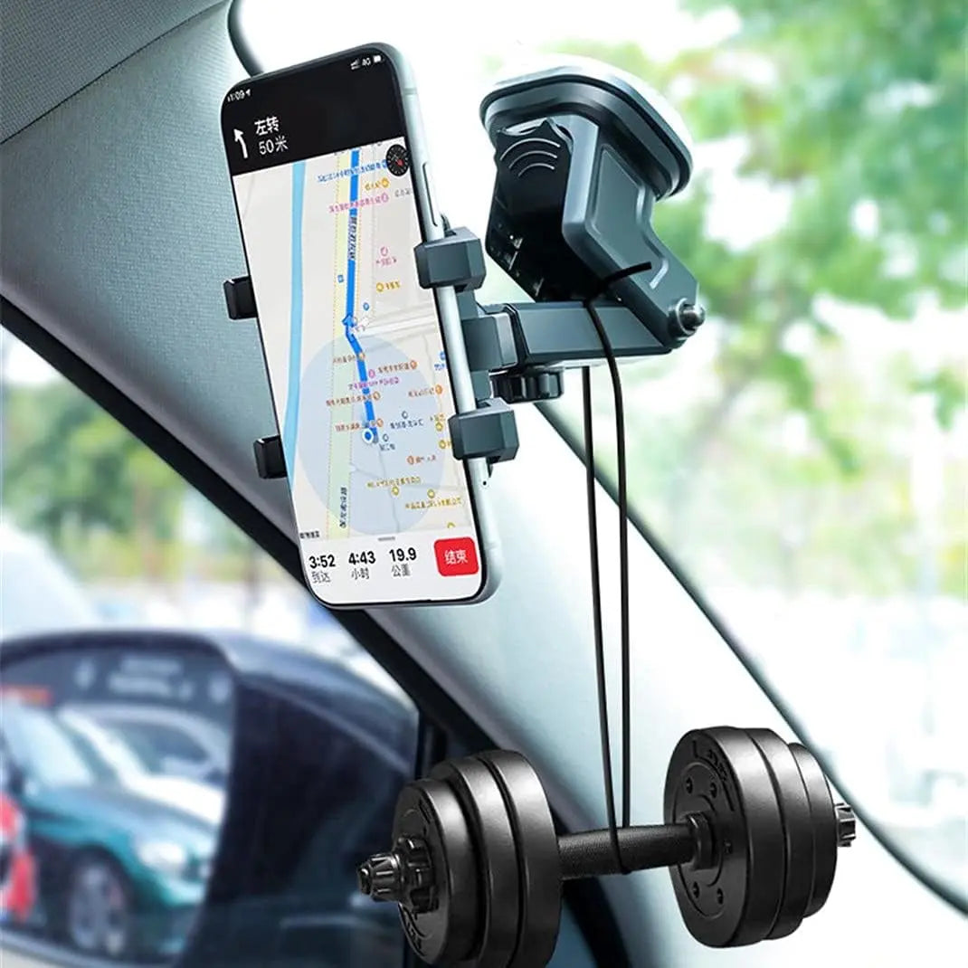 Mobile Phone Holder Car with Ventilation Opening Phone Clip, 3 in 1 Universal Mobile Phone Holder Silicone Protection 360 ° Rotatable Car Mobile Phone Holder Hands-Free Phone Holder for All Phones…
